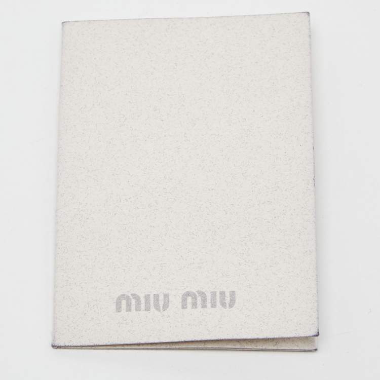Pre Owned Miu Miu Black Leather Brogue Hobo