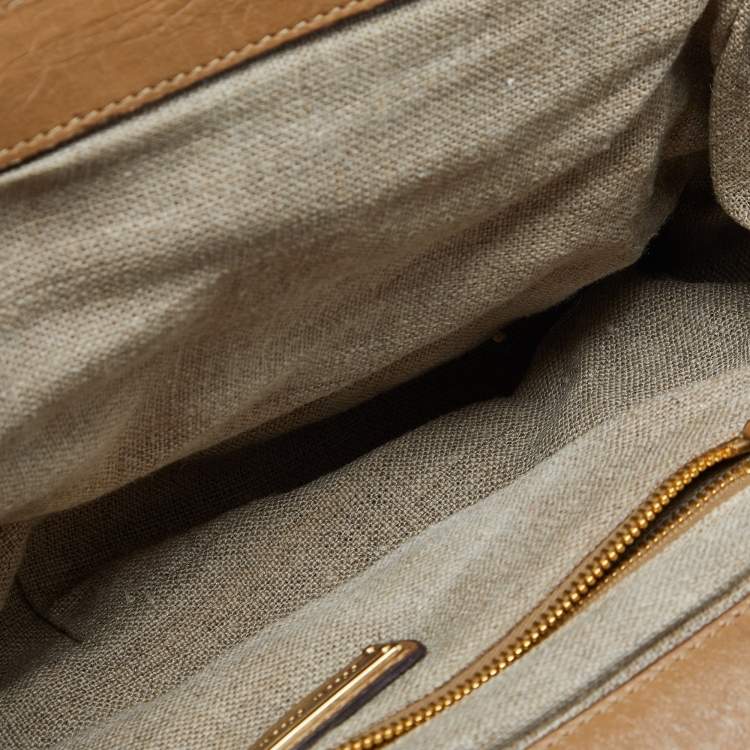 Pre Owned Miu Miu Beige Leather Satchel