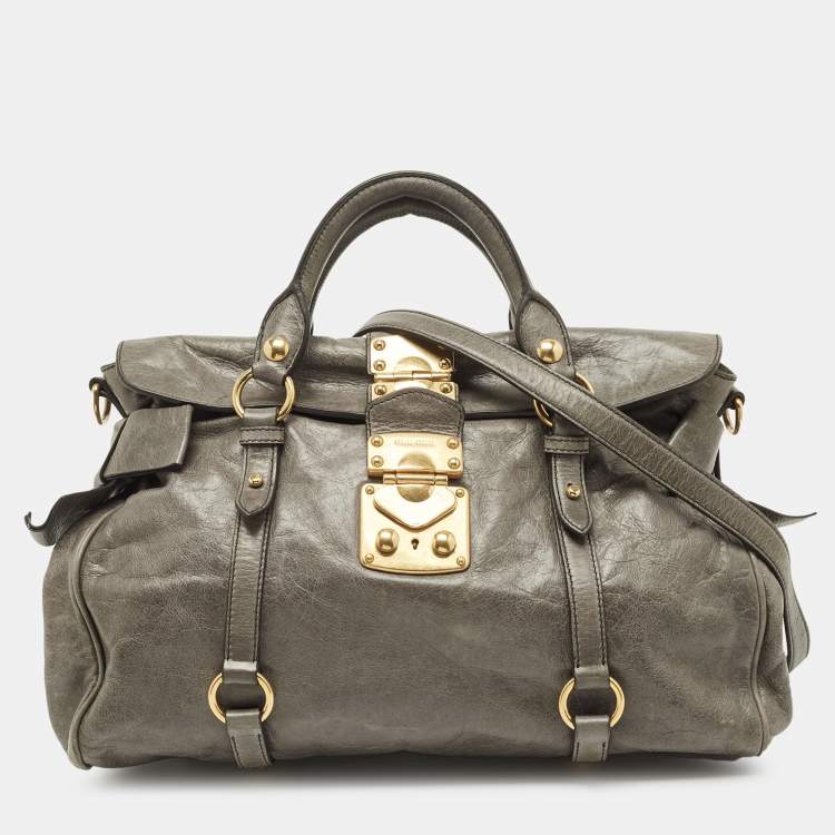 Miu miu grey bag hot sale