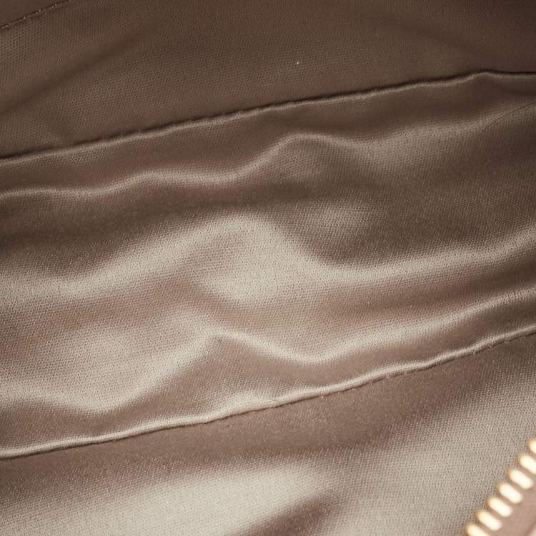 Pre Owned Miu Miu Dusty Pink Matelasse Leather Zip Baguette Bag
