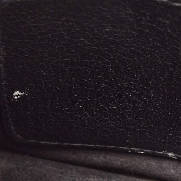 Pre Owned Miu Miu Black Madras Leather Mini Bandouliera Top Handle Bag