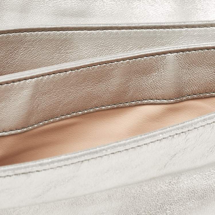 Pre Owned Miu Miu Tricolor Leather Star Motif Diagonal Shoulder Bag