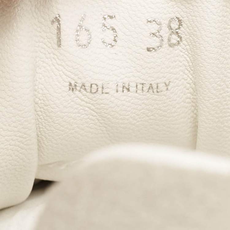 Pre Owned Miu Miu X New Balance White/Grey Mesh and Suede 530 SL Low Top Sneakers Size 38