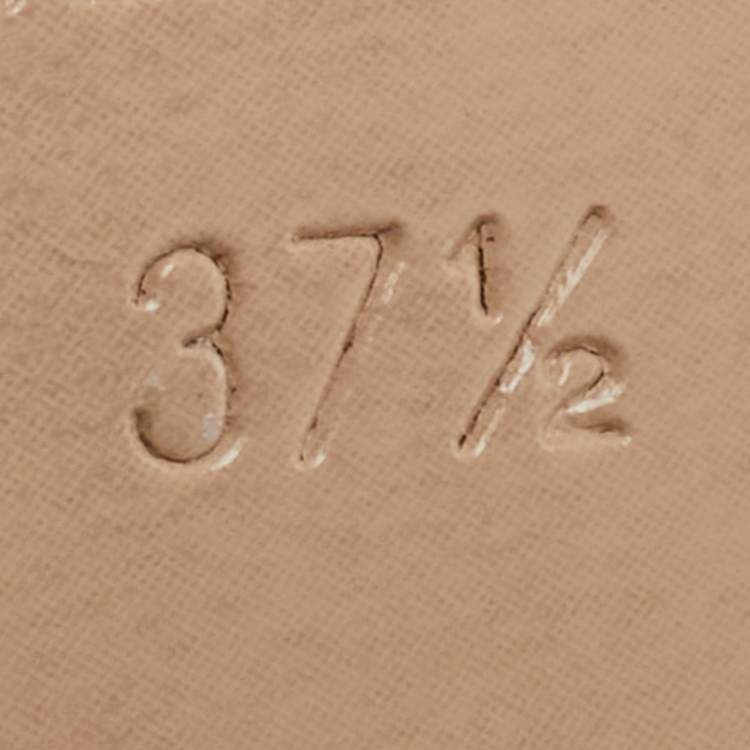 Pre Owned Miu Miu Black Patent Leather Block Heel Platform Sandals Size 37.5