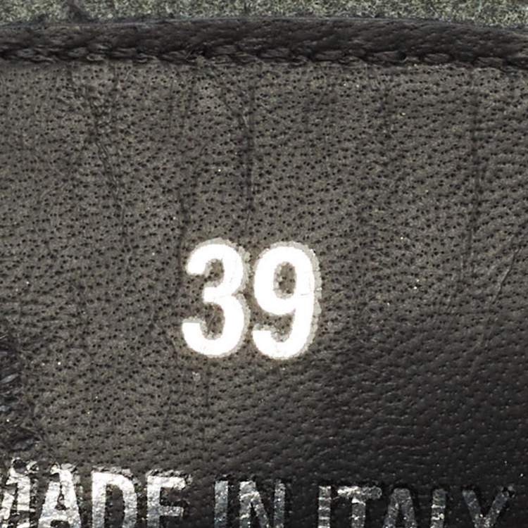 Pre Owned Miu Miu Donna Size 39 Black Leather Loafers