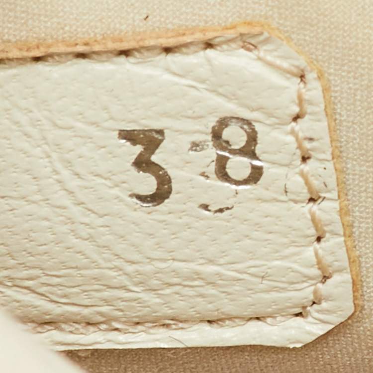 Pre Owned Miu Miu Astro Size 38 Light Pink/Grey Fabric Crystal Embellished Low Top Sneakers