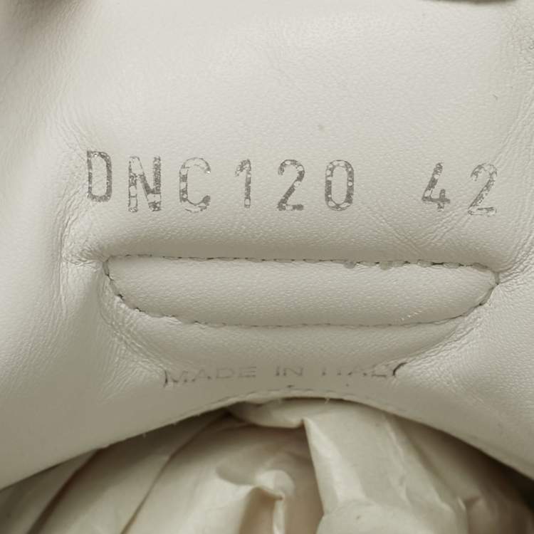 Pre Owned Miu Miu Size 42 White Leather Low Top Sneakers