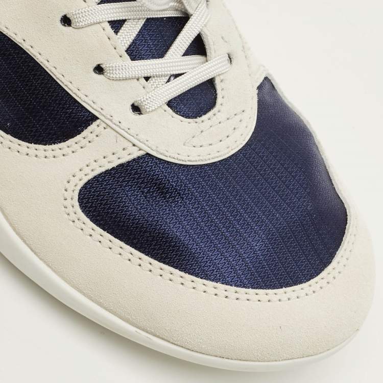 Pre Owned Miu Miu Gymnasium Size 42 Multicolor Fabric and Suede Low Top Sneakers