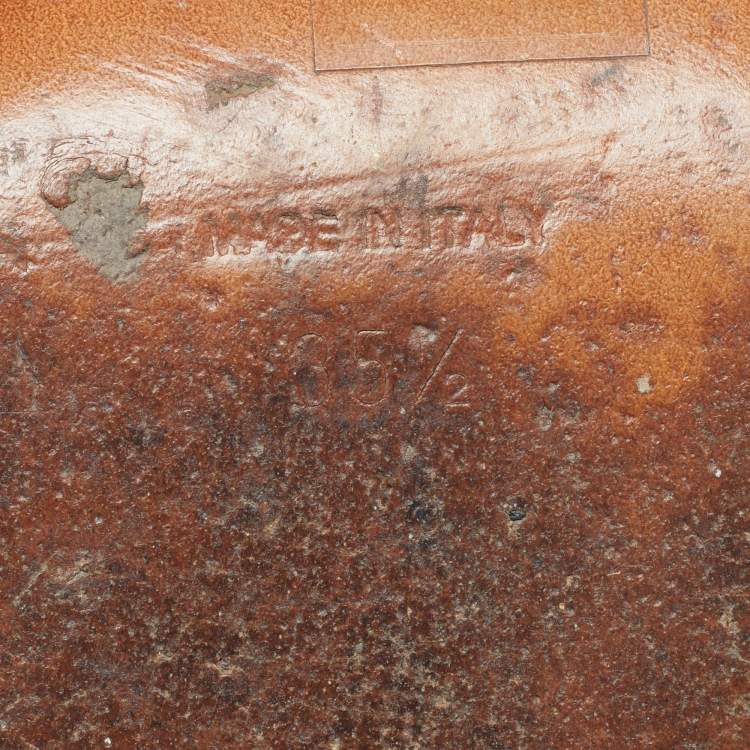 Pre Owned Miu Miu Size 37.5 White Leather Glitter Block Heel Slide Sandals