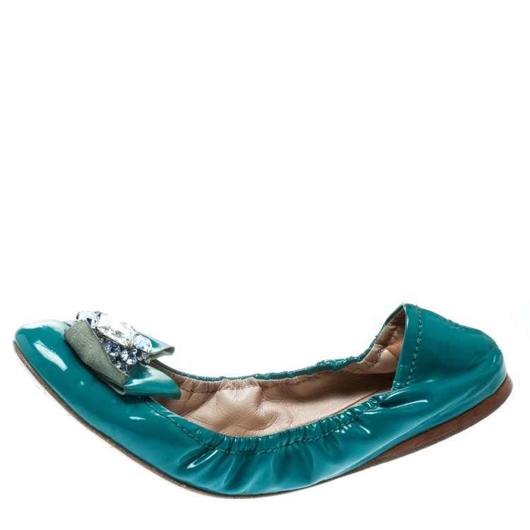 Miu miu discount jeweled flats