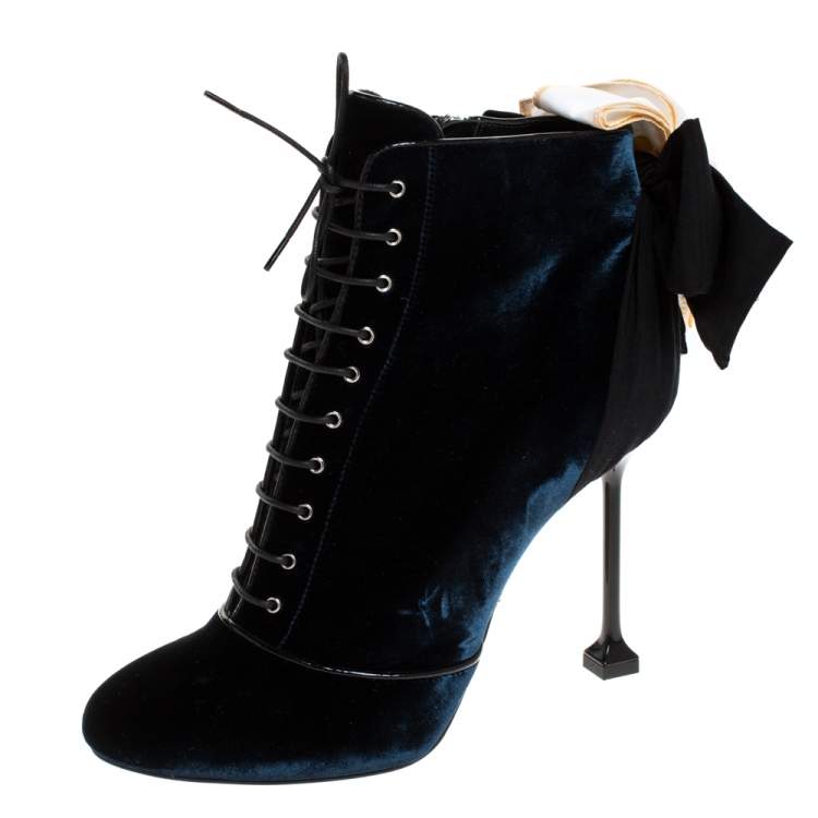 navy blue fashion boots