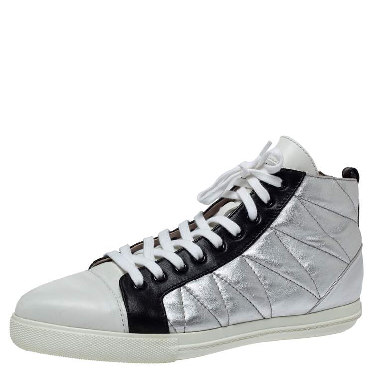 lace up silver shoes