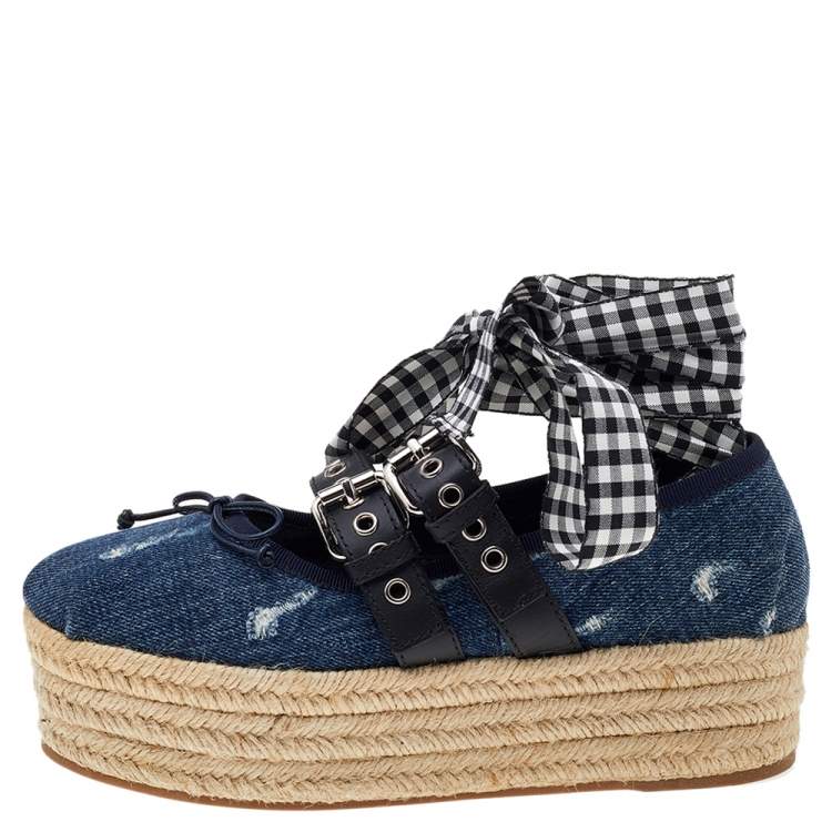 Espadrilles discount miu miu