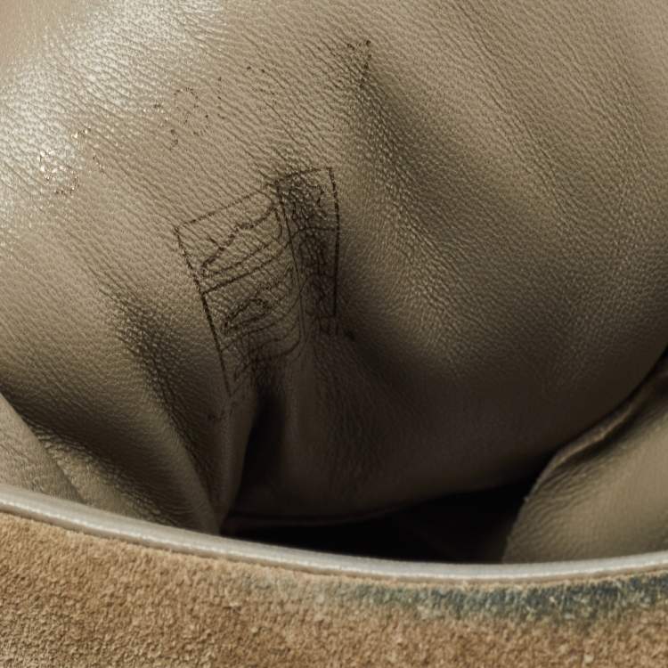 مملوكة مسبقًا Miu Miu Brown/Grey Suede Ankle Length Boots Size 37