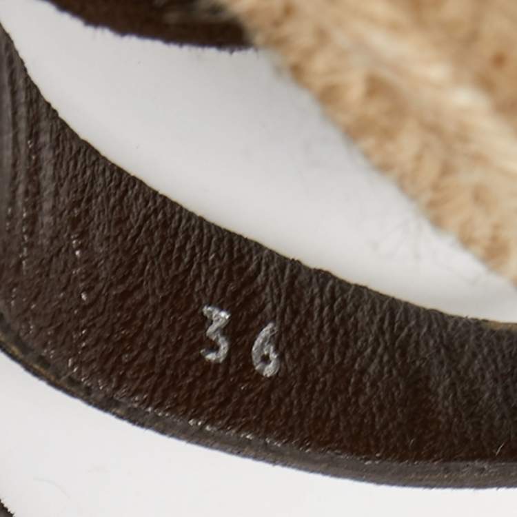 مملوكة مسبقًا Miu Miu Dark Brown Suede Strappy Espadrille Platform Sandals Size 36