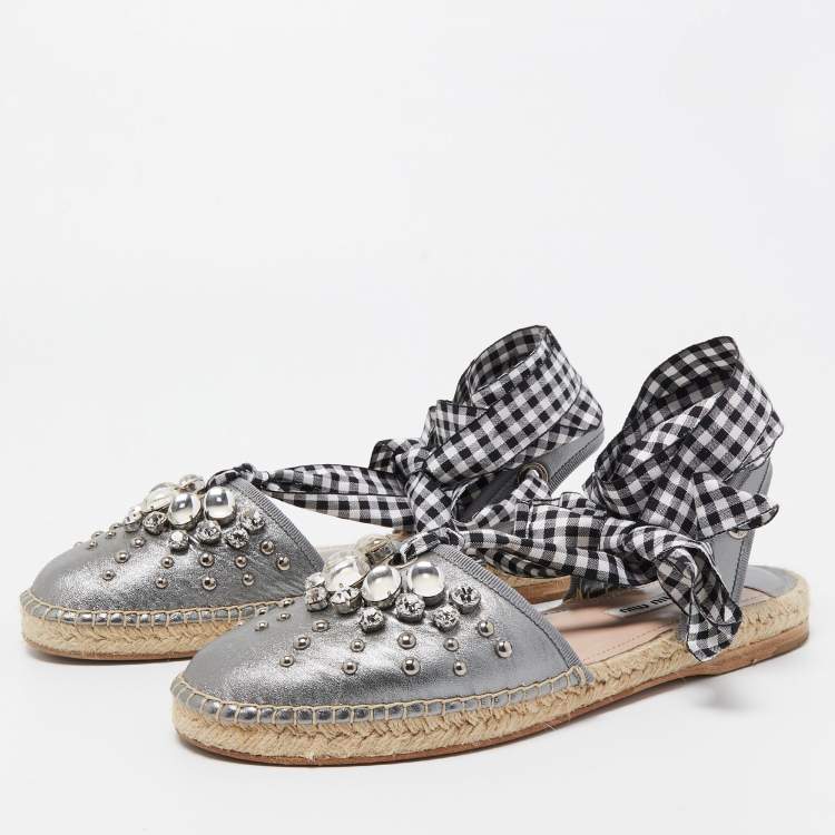 Miu miu best sale flat sandals