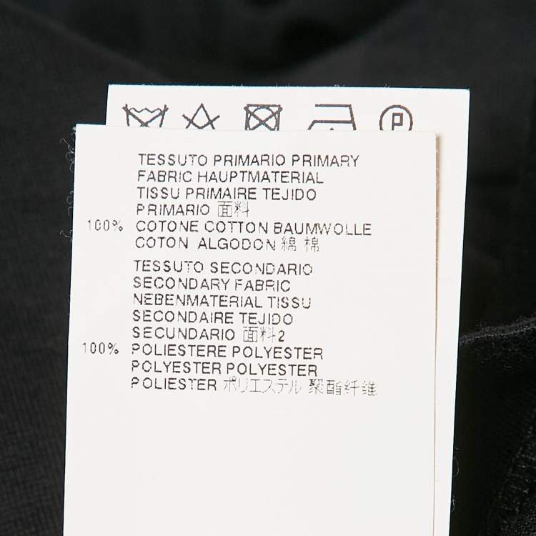 مملوكة مسبقًا MM6 Maison Margiela Black Cotton Knit Elongated Sleeve Mini Dress M