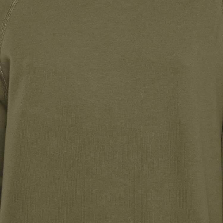 Pre Owned MM6 Maison Margiela Green/Black Cotton and Chiffon Midi Dress S