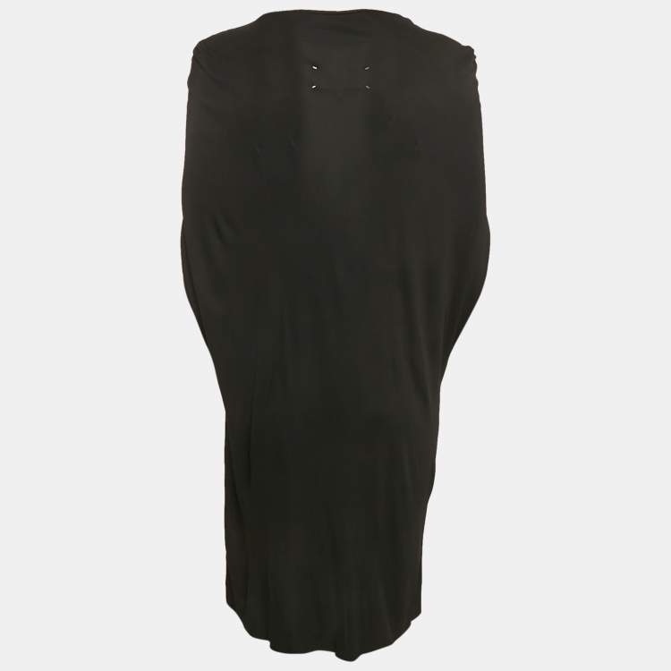 Pre Owned MM6 Maison Margiela Black Jersey Mini Dress M