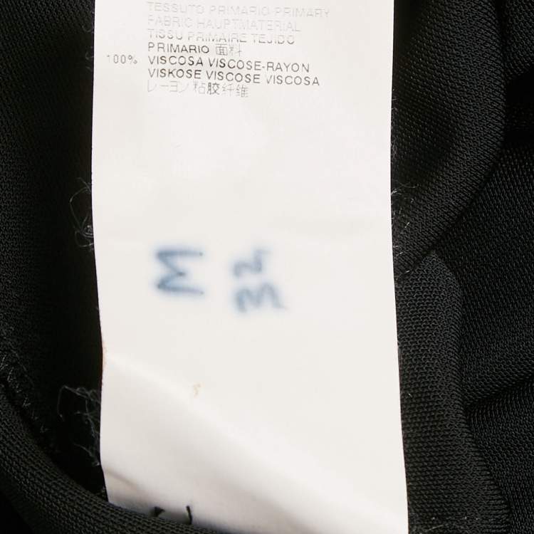 Pre Owned MM6 Maison Margiela Black Jersey Mini Dress M