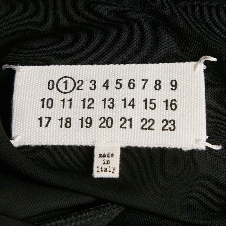 Pre Owned MM6 Maison Margiela Black Jersey Mini Dress M