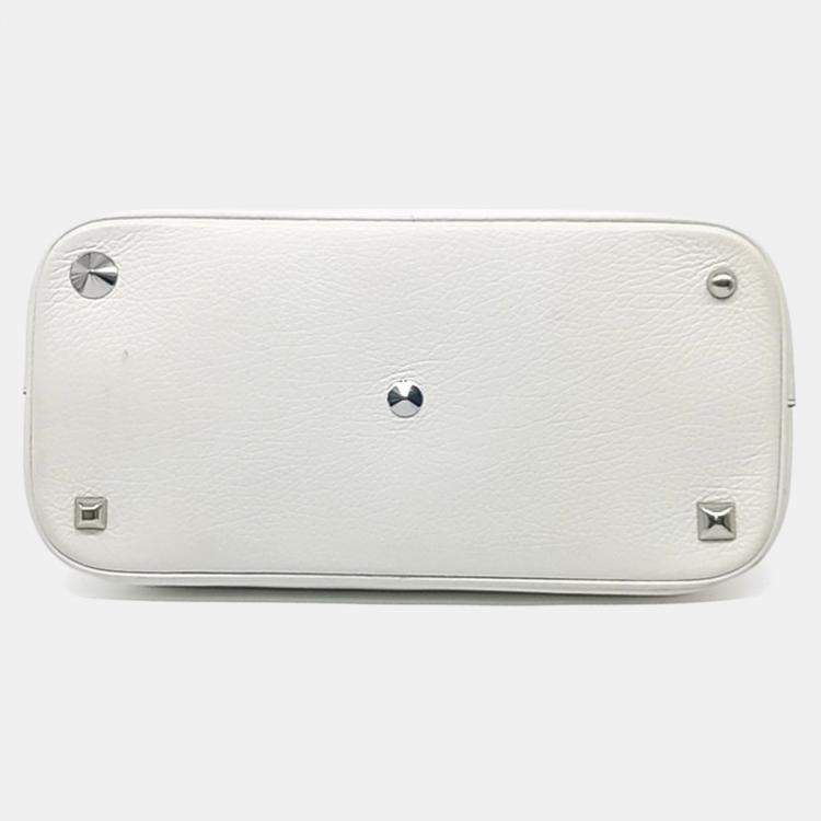 Pre Owned MM6 Maison Margiela White Leather 5AC bag medium