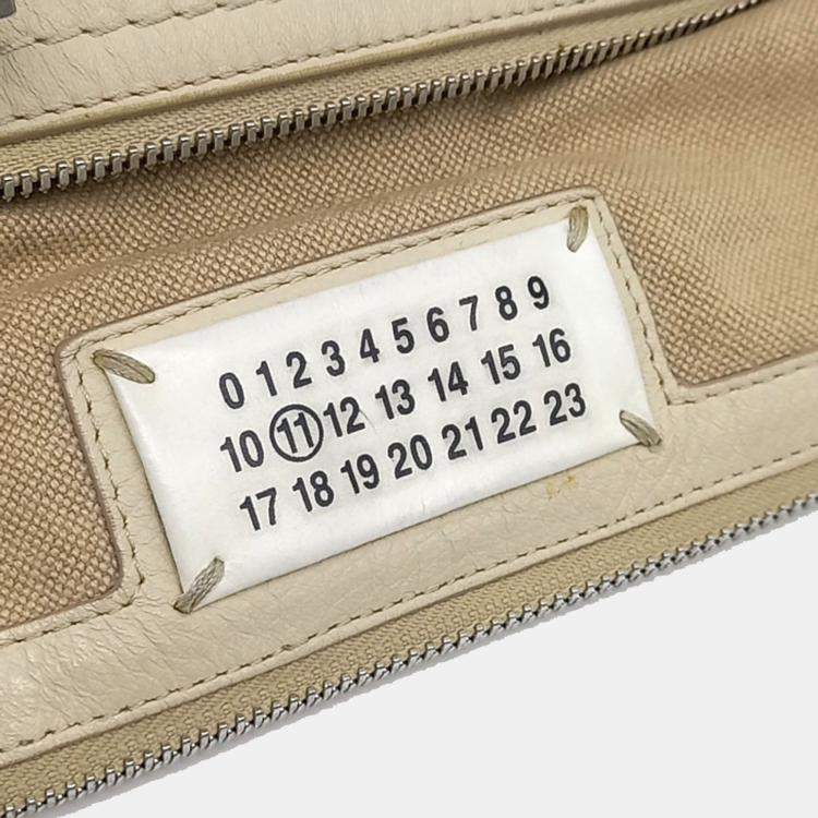 Pre Owned MM6 Maison Margiela Beige Leather 5AC bag