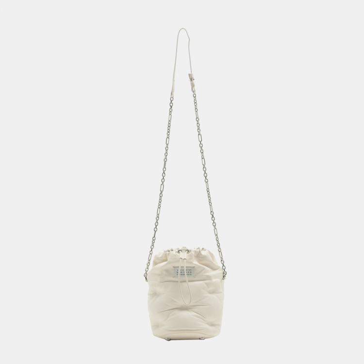 Glam Slam Small Leather Shoulder Bag in Pink - Maison Margiela