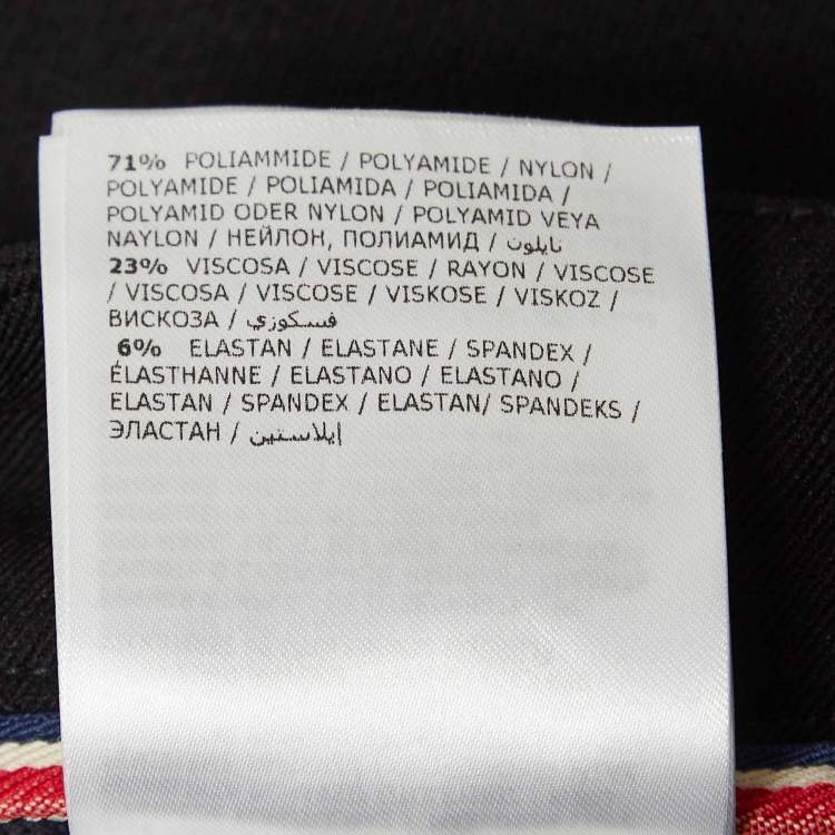 Pre Owned Moncler Grenoble Black Technical Jersey Stirrup Ski Pants M