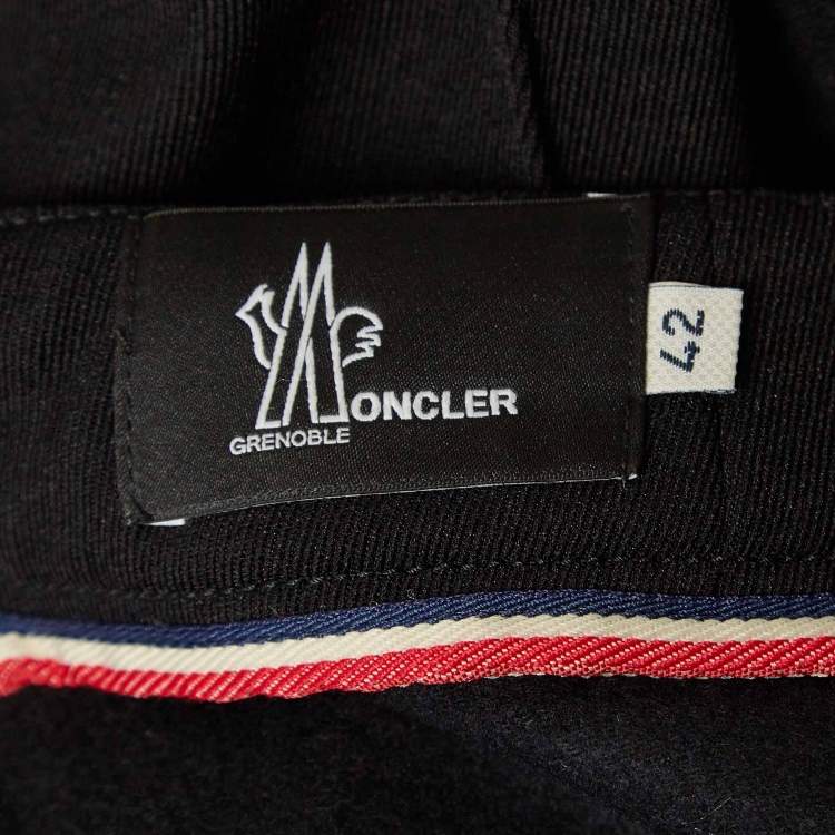 Pre Owned Moncler Grenoble Black Technical Jersey Stirrup Ski Pants M