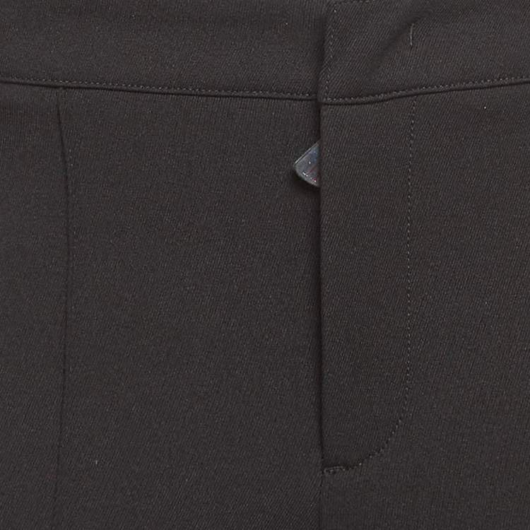 Pre Owned Moncler Grenoble Black Technical Jersey Stirrup Ski Pants M