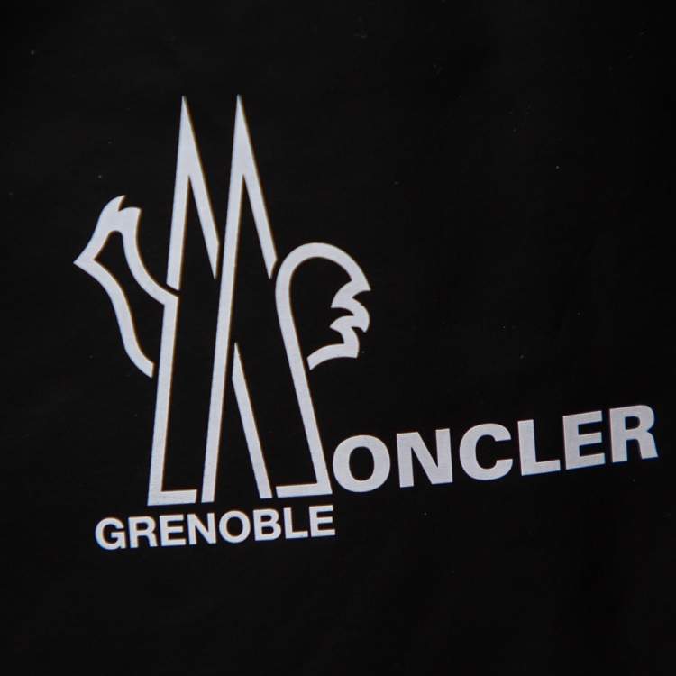 Pre Owned Moncler Grenoble Cream Synthetic Padded Down Belted Jacket M