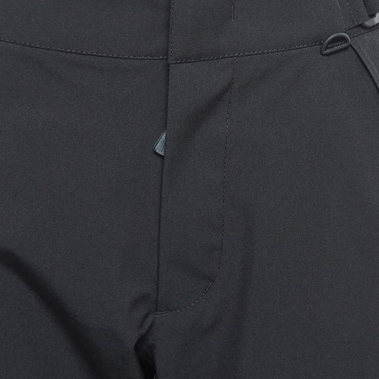 Pre Owned Moncler Grenoble Black Nylon Ski Pants M
