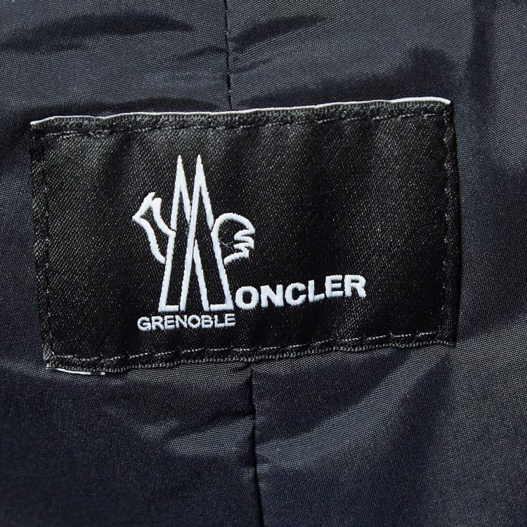 Pre Owned Moncler Grenoble Black Nylon Ski Pants M