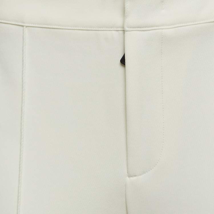 Pre Owned Moncler Grenoble White Technical Jersey Stirrup Ski Pants M