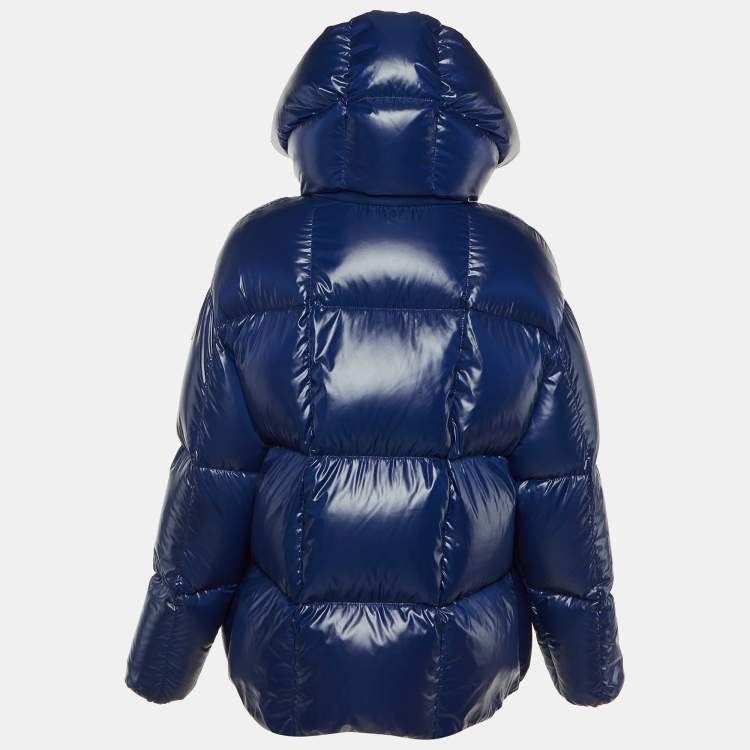 Pre Owned Moncler Blue Nylon Puffer Parana Down Jacket M/L