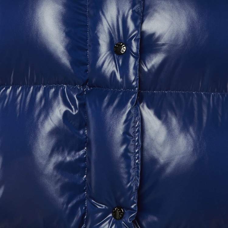 Pre Owned Moncler Blue Nylon Puffer Parana Down Jacket M/L