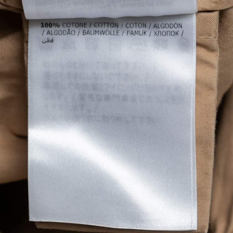 Pre Owned Moncler X JW Anderson Beige Gabardine Trench Coat XS