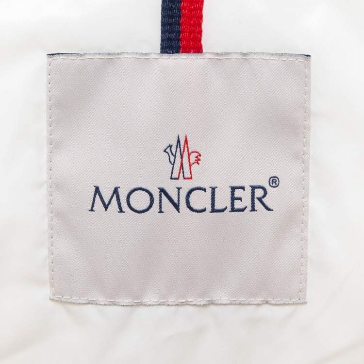 Pre Owned Moncler Beige Nylon Down Criel Vest M