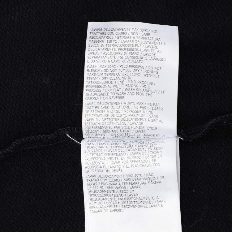 Pre Owned Moncler Navy Blue Cotton Knit Zipped Hooded Sweatshirt M