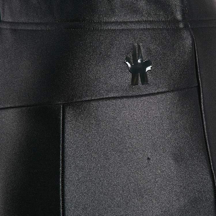 Pre Owned Moncler Black Jersey Stirrup Sweatpants M
