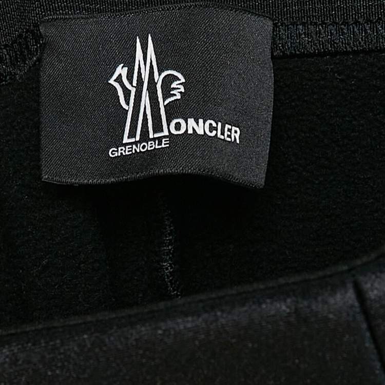 Pre Owned Moncler Black Jersey Stirrup Sweatpants M