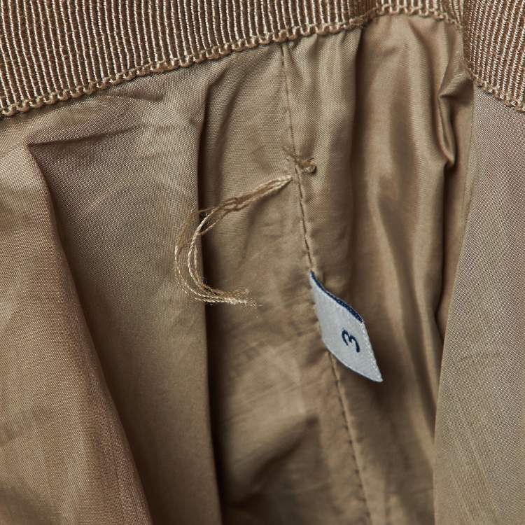 Pre Owned Moncler Brown Nylon Quilted Jacket L