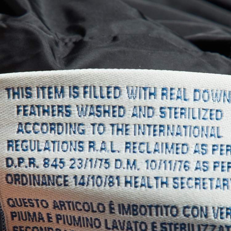 Pre Owned Moncler Black Nylon Detachable Hood Sanglier Giubbotto Down Jacket XS