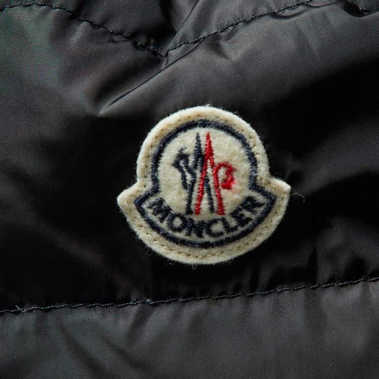 Pre Owned Moncler Black Nylon Detachable Hood Sanglier Giubbotto Down Jacket XS