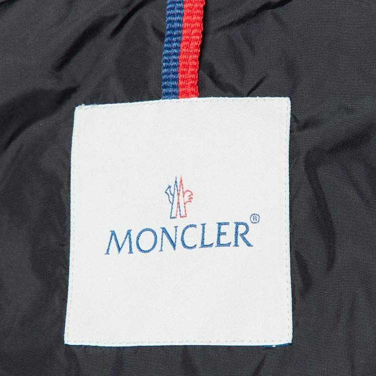 Pre Owned Moncler Black Nylon Detachable Hood Sanglier Giubbotto Down Jacket XS