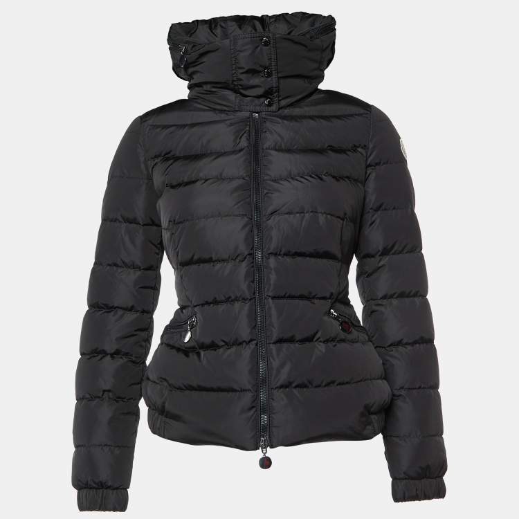 Pre Owned Moncler Black Nylon Detachable Hood Sanglier Giubbotto Down Jacket XS