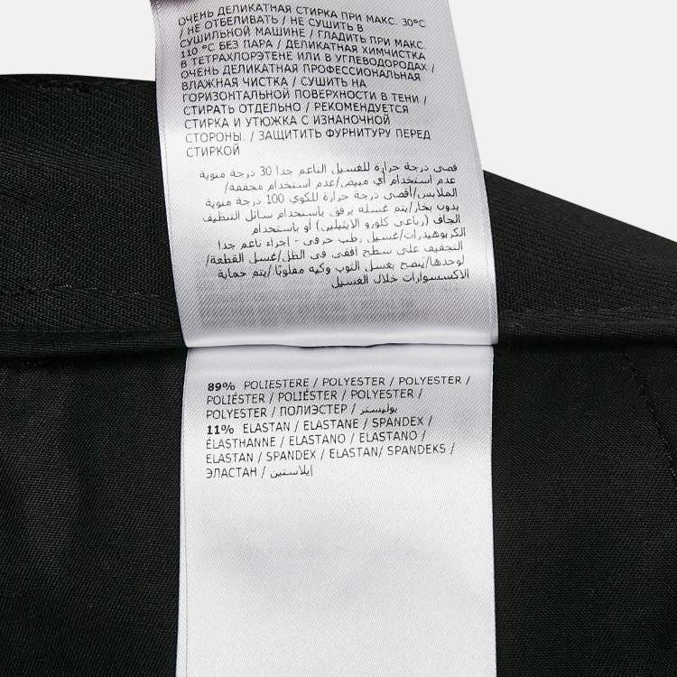 Pre Owned Moncler Black Gabardine Cargo Pants M
