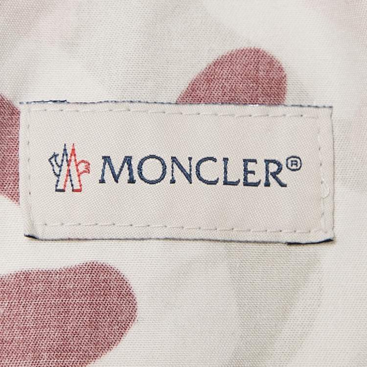 Pre Owned Moncler Beige Camouflage Print Cotton Shorts S