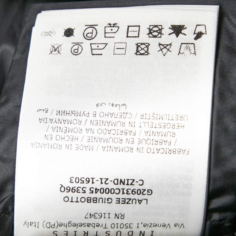 Pre Owned Moncler Black Nylon Open Front Quilted Down Jacket XS